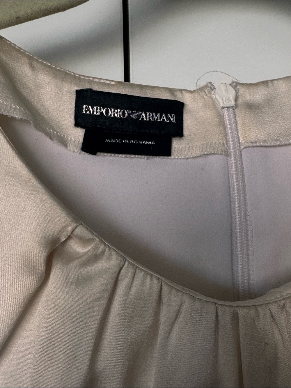 Emporio Armani Cream Silk Blouse